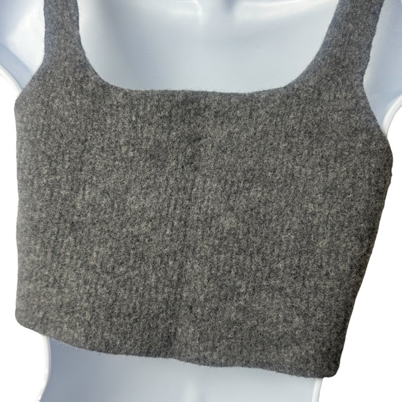 Everlane The Cozy-Stretch Wool Blend Cropped Tank Grey Capsule Chic Warm XL - Picture 6 of 10